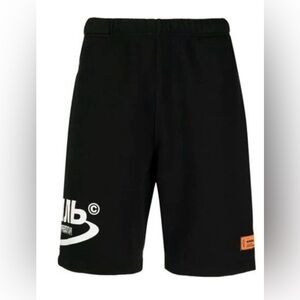 Heron Preston SS21 CTNMB Logo Shorts in Black and White